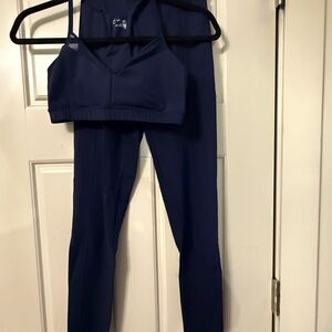 Aerie Navy Blue Activewear Set